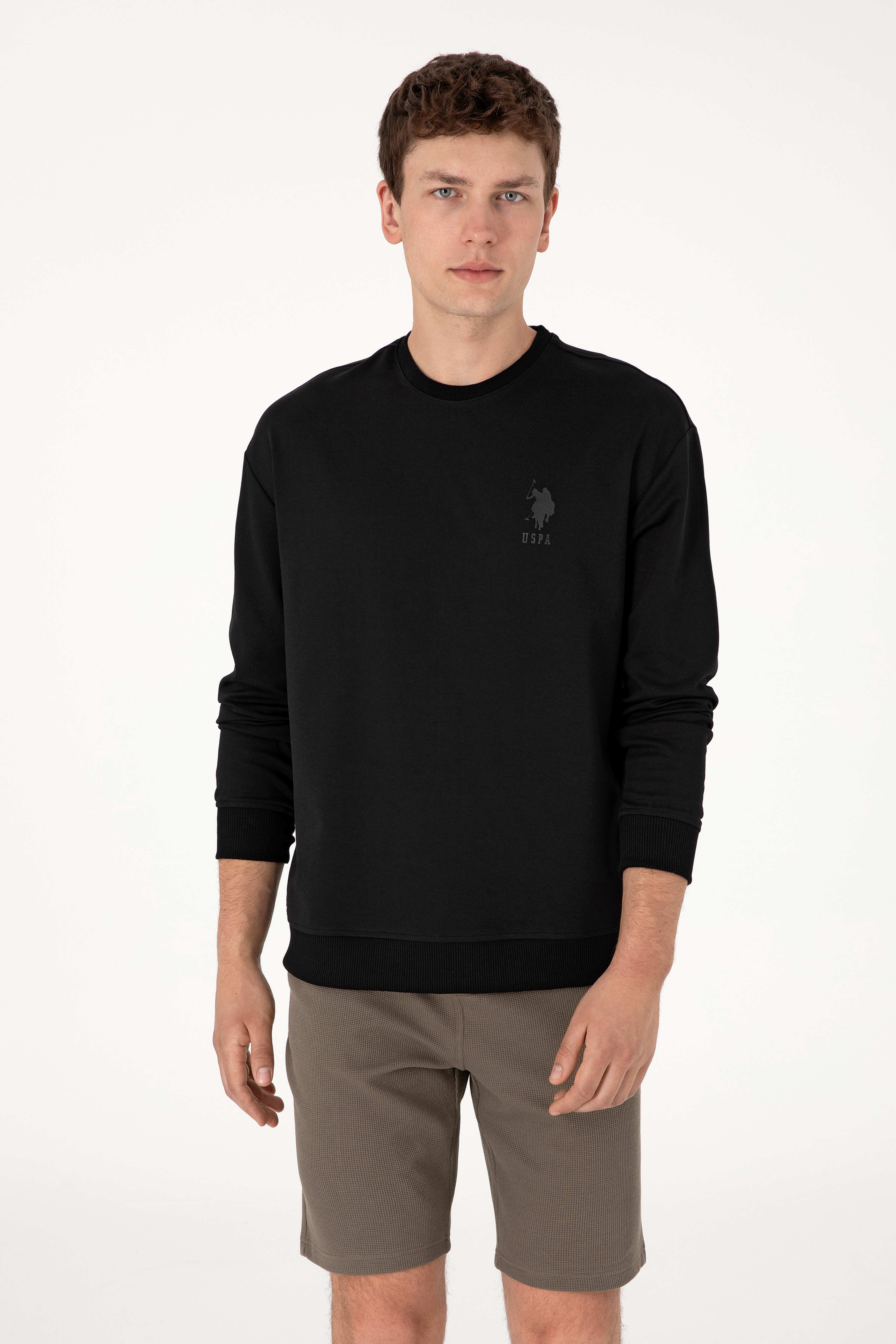 Erkek Siyah Sweatshirt - Image 1