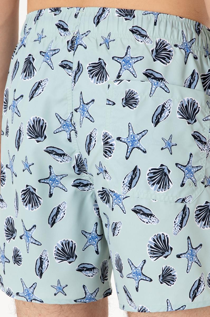 Erkek Su Yeşili Deniz Şortu