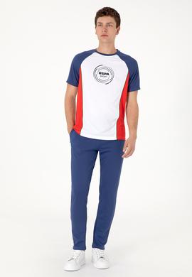 Erkek Regular Fit Bisiklet Yaka Kırmızı Tişört - 50299533016