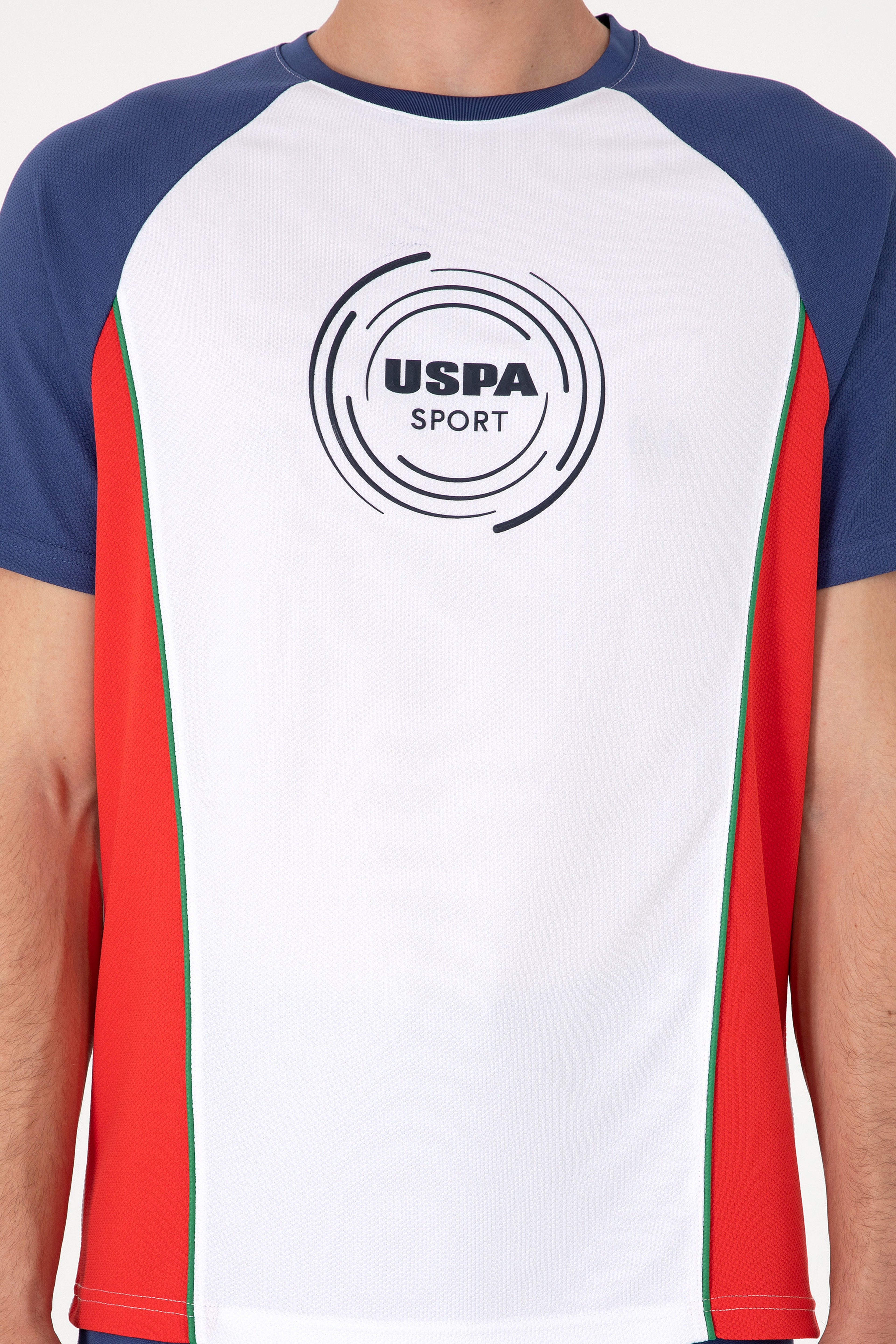Erkek Regular Fit Bisiklet Yaka Kırmızı Tişört - Image 6