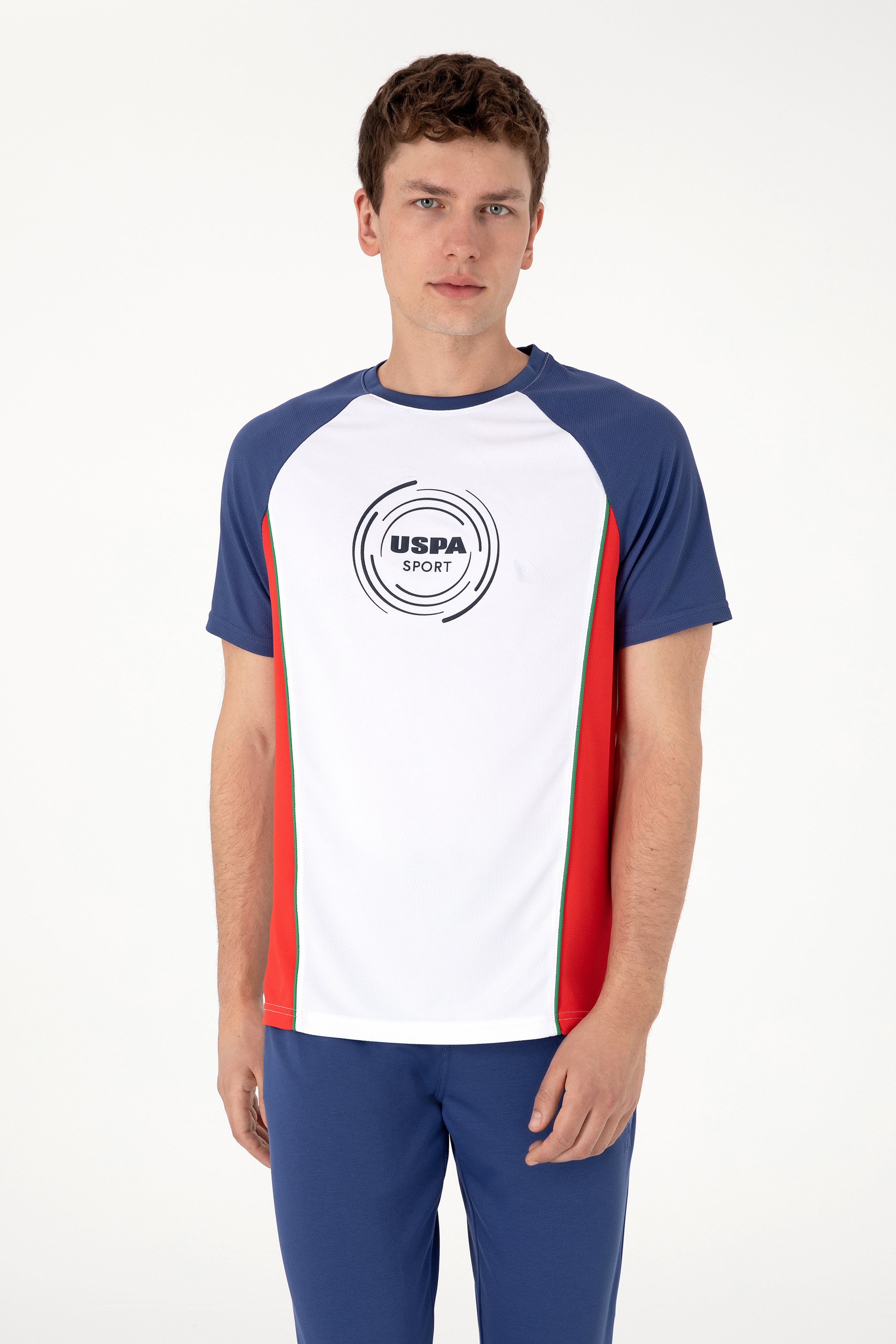 Erkek Regular Fit Bisiklet Yaka Kırmızı Tişört - Image 1
