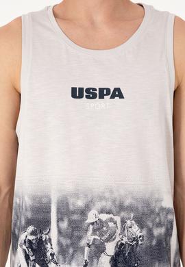 Erkek Regular Fit Bisiklet Yaka Açık Gri Kolsuz Tişört - 50300111001