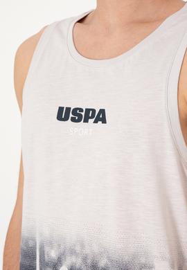 Erkek Regular Fit Bisiklet Yaka Açık Gri Kolsuz Tişört - 50300111001