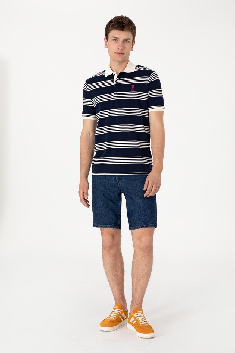 Erkek Koyu Mavi Jean Şort - 50304382007