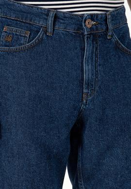 Erkek Koyu Mavi Jean Şort - 50304382007