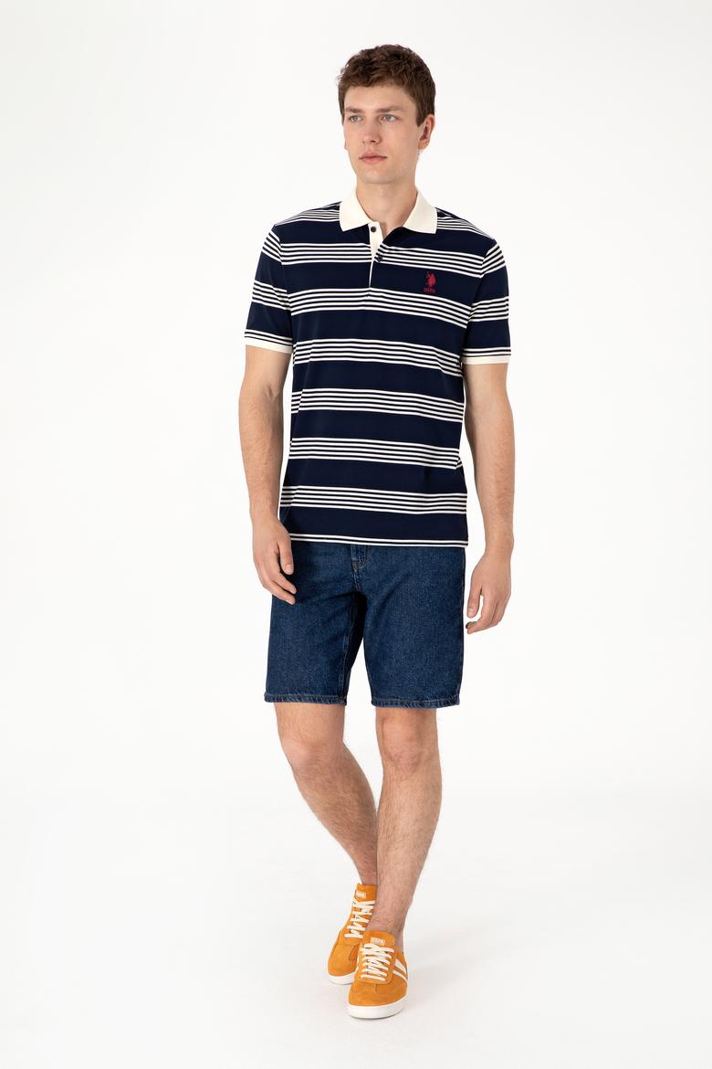 Erkek Koyu Mavi Jean Şort