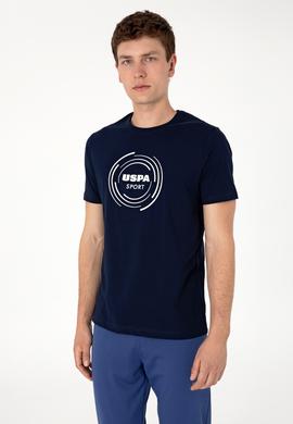 Erkek Regular Fit Bisiklet Yaka Lacivert Tişört - 50300261028