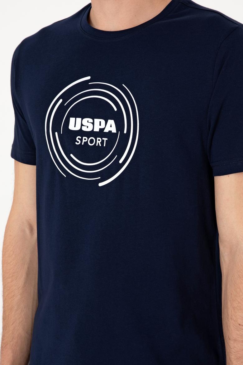 Erkek Regular Fit Bisiklet Yaka Lacivert Tişört - 50300261028