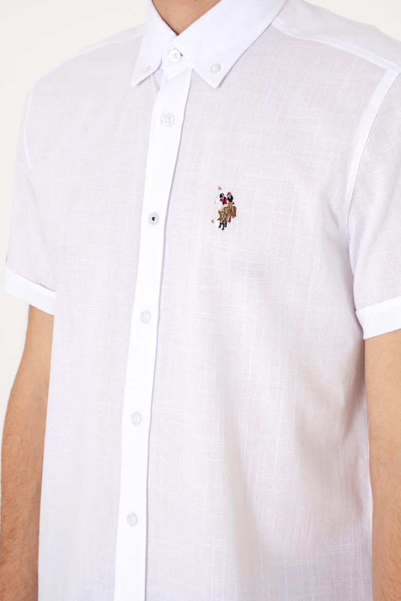 Erkek Beyaz Kısa Kollu Gömlek - 50298007033