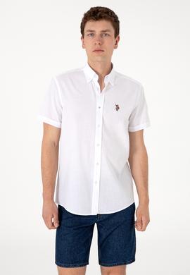 Erkek Beyaz Kısa Kollu Gömlek - 50298007033