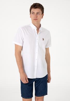 Erkek Beyaz Kısa Kollu Gömlek - 50298007033