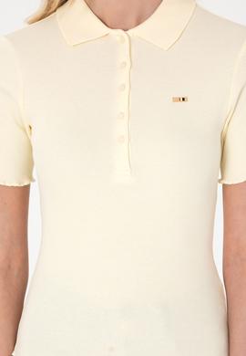 Kadın Krem Polo Yaka Tişört - 50306021009