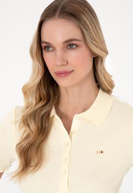 Kadın Krem Polo Yaka Tişört - 50306021009