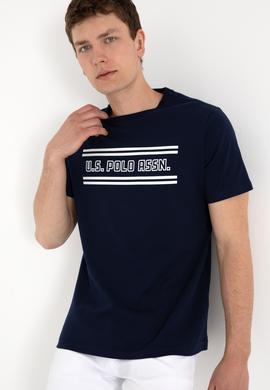 Erkek Regular Fit Bisiklet Yaka Lacivert Tişört - 50306907010