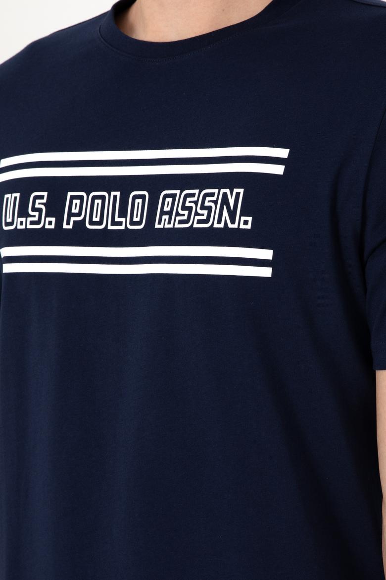 Erkek Regular Fit Bisiklet Yaka Lacivert Tişört - 50306907010