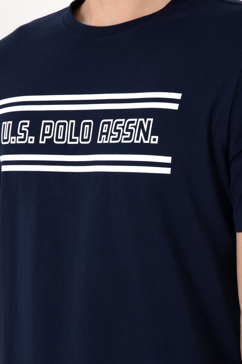 Erkek Regular Fit Bisiklet Yaka Lacivert Tişört