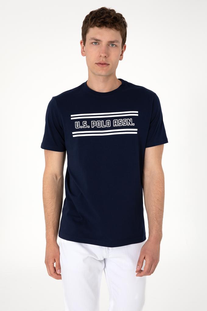 Erkek Regular Fit Bisiklet Yaka Lacivert Tişört