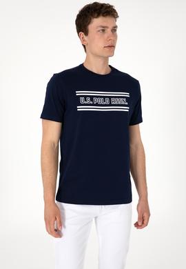 Erkek Regular Fit Bisiklet Yaka Lacivert Tişört - 50306907010