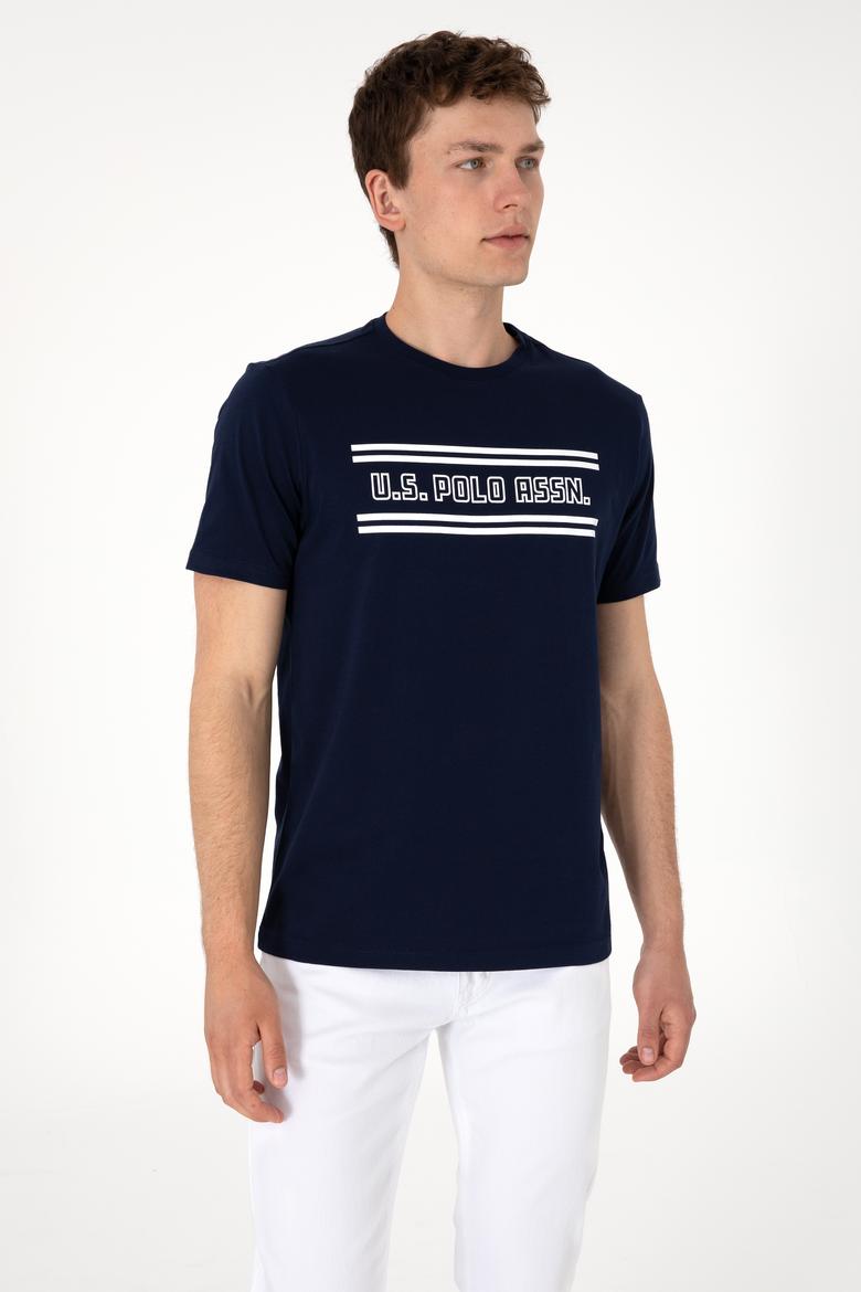 Erkek Regular Fit Bisiklet Yaka Lacivert Tişört - 50306907010