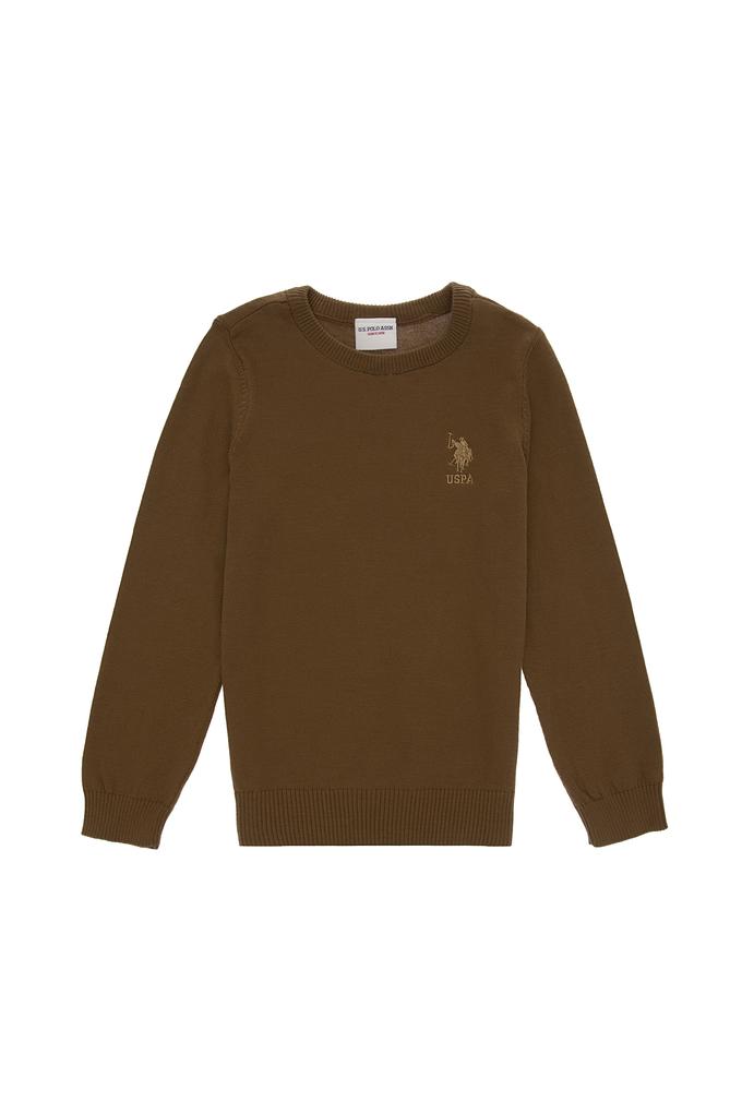 Erkek Çocuk Haki Basic Kazak