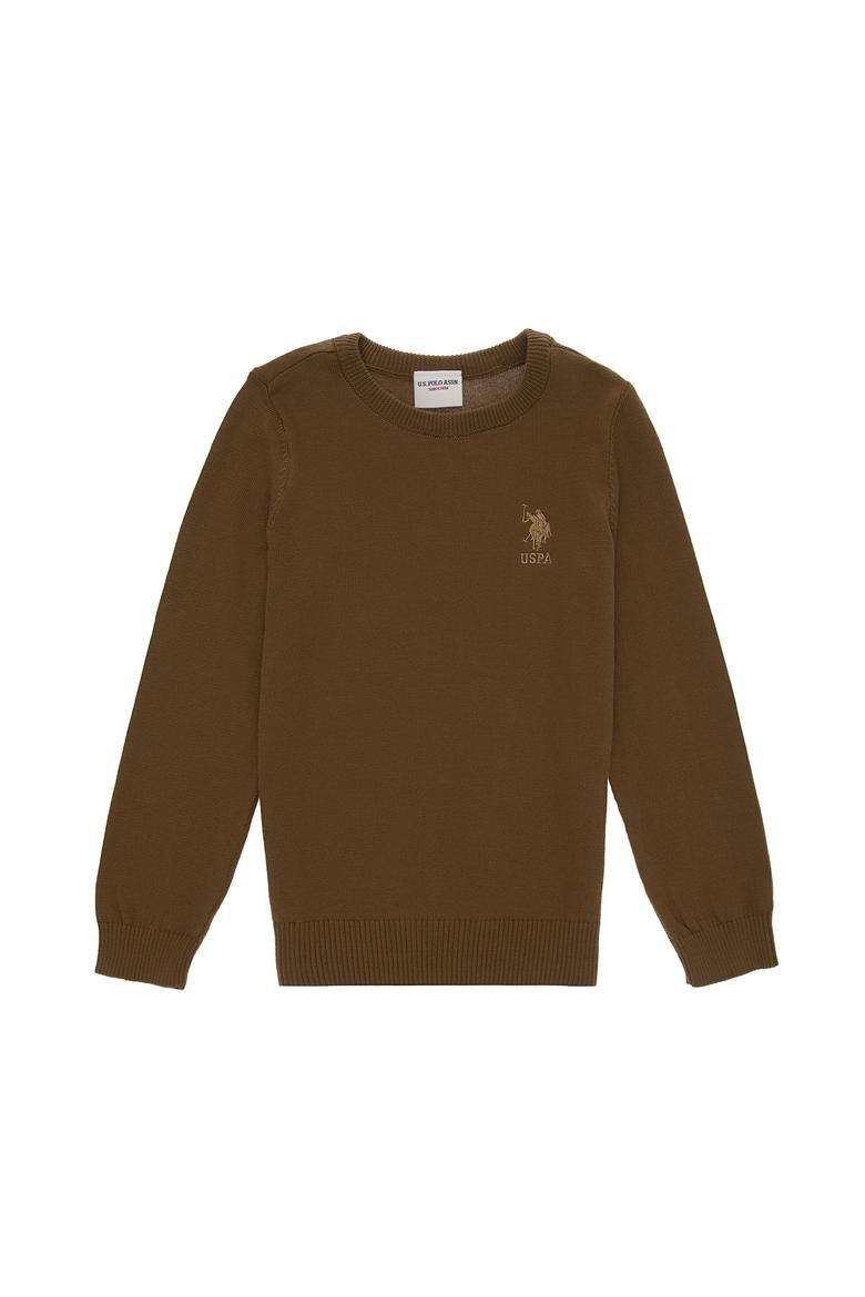 Erkek Çocuk Haki Basic Kazak