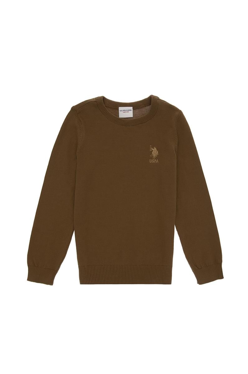 Erkek Çocuk Haki Basic Kazak