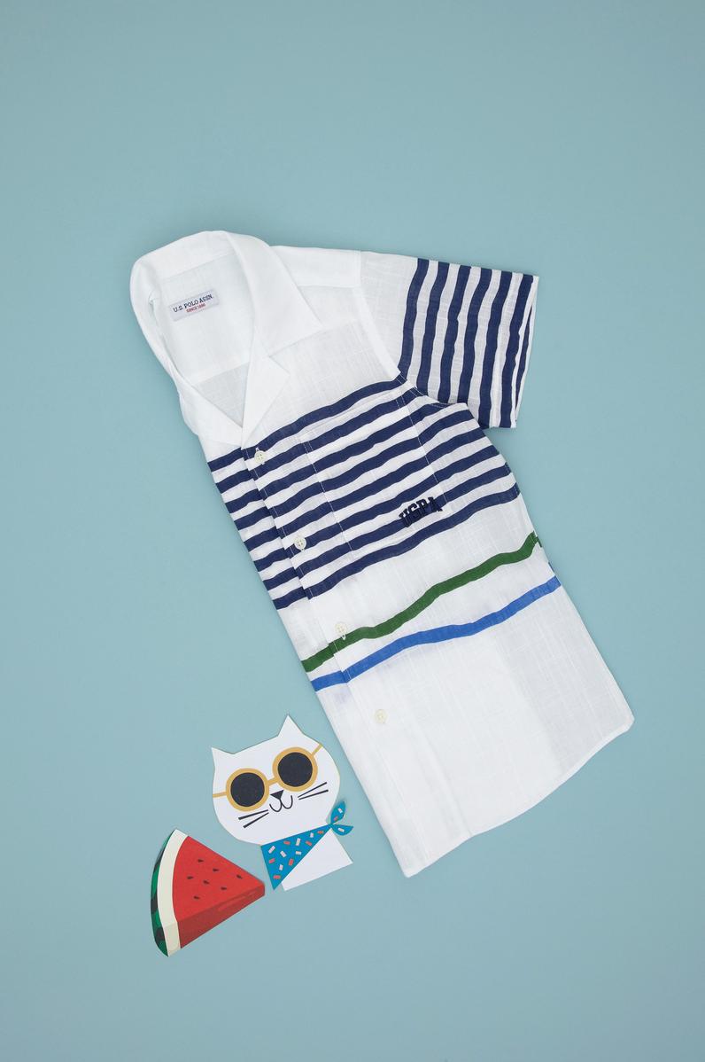 Erkek Çocuk Beyaz Kısa Kollu Comfort Gömlek