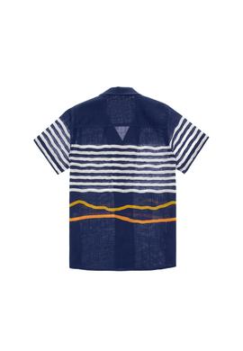 Erkek Çocuk Lacivert Kısa Kollu Comfort Gömlek - 50306574015