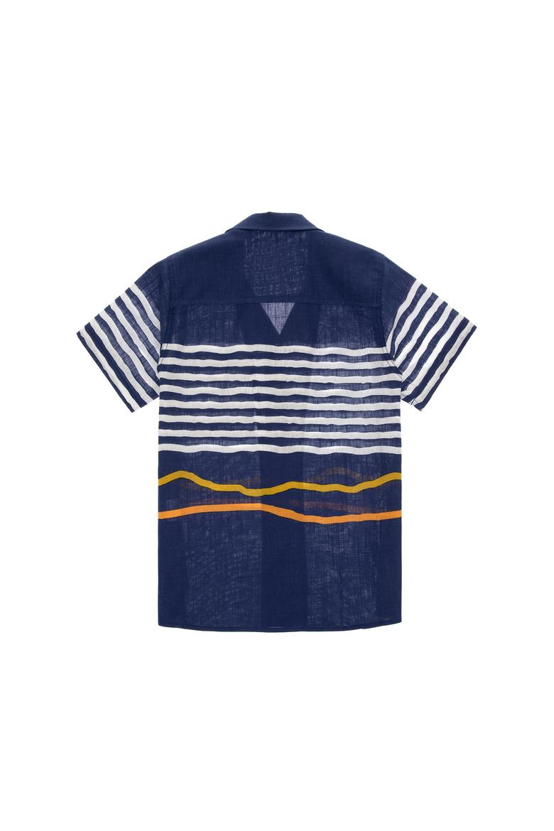 Erkek Çocuk Lacivert Kısa Kollu Comfort Gömlek - 50306574015