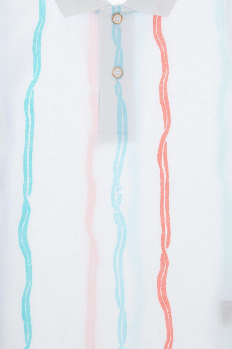 Erkek Çocuk Beyaz Polo Yaka Tişört - 50299664007