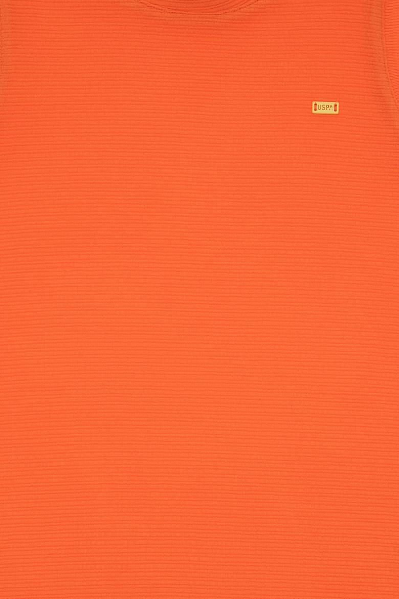 Kız Çocuk Nar Çiçeği Bisiklet Yaka Kolsuz A-Form Basic Örme Elbise - 50300648039