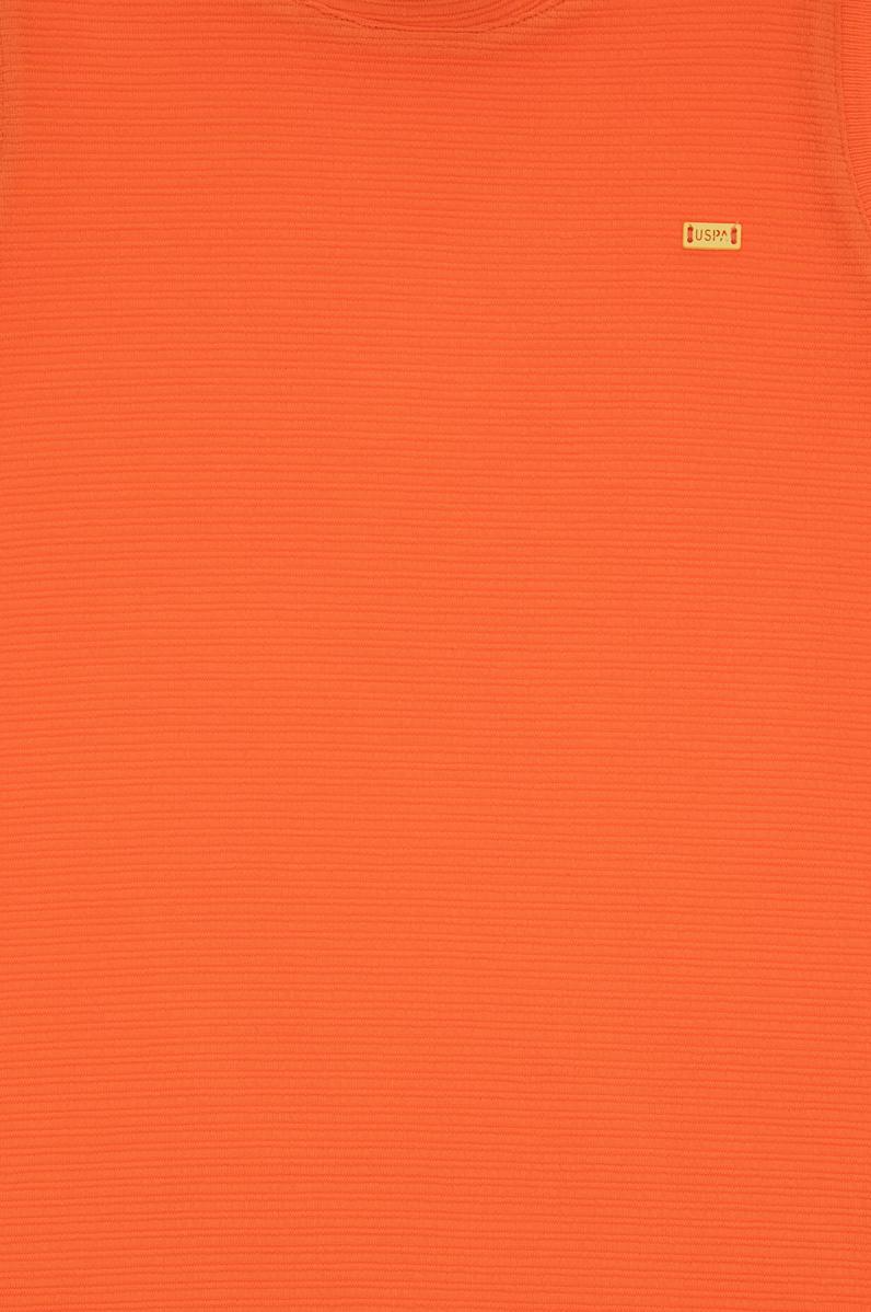 Kız Çocuk Nar Çiçeği Bisiklet Yaka Kolsuz A-Form Basic Örme Elbise