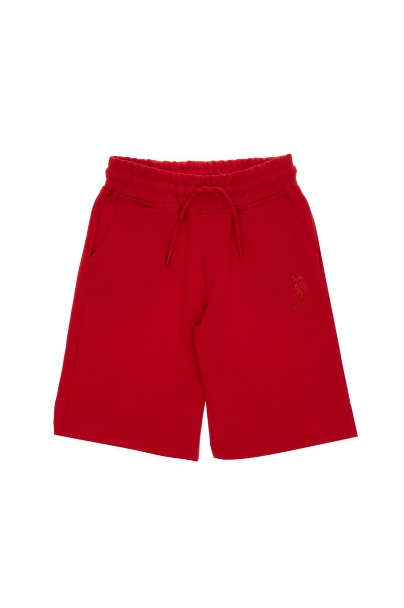 Erkek Çocuk Kırmızı Örme Şort