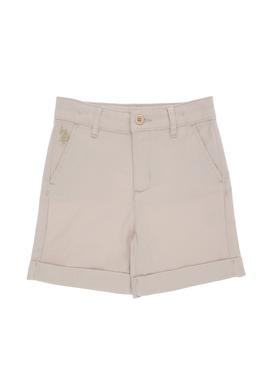 Kız Çocuk Bej Cepli Dokuma Şort - 50309143012