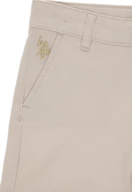 Kız Çocuk Bej Cepli Dokuma Şort - 50309143012