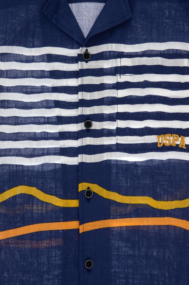 Erkek Çocuk Lacivert Kısa Kollu Comfort Gömlek