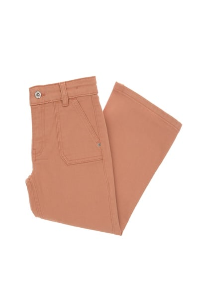 Kız Çocuk Somon Flare Fit Jean Pantolon