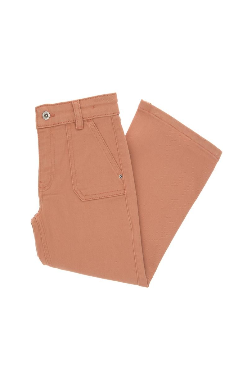 Kız Çocuk Somon Flare Fit Jean Pantolon