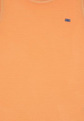 Kız Çocuk Turuncu Bisiklet Yaka Kolsuz A-Form Basic Örme Elbise - 50300648020