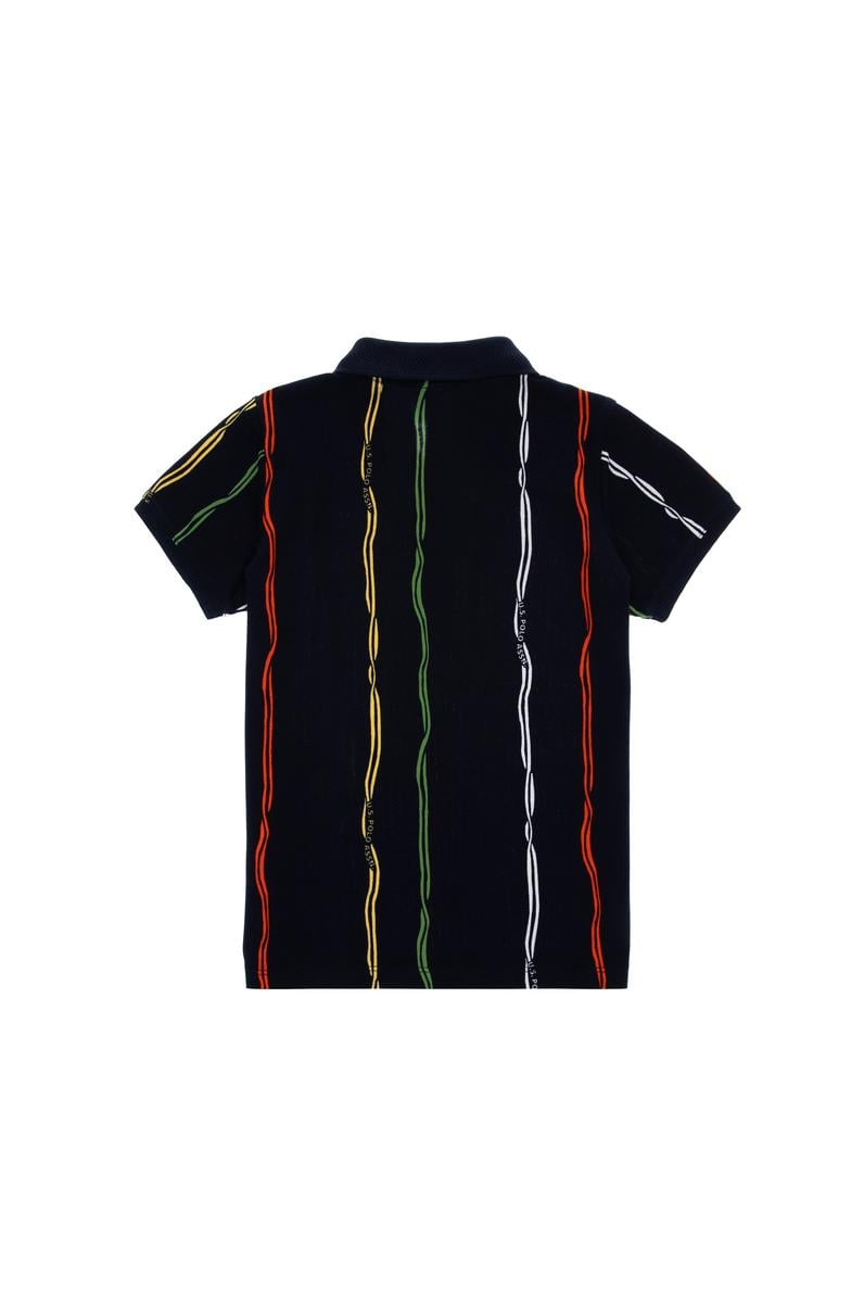 Erkek Çocuk Lacivert Polo Yaka Tişört