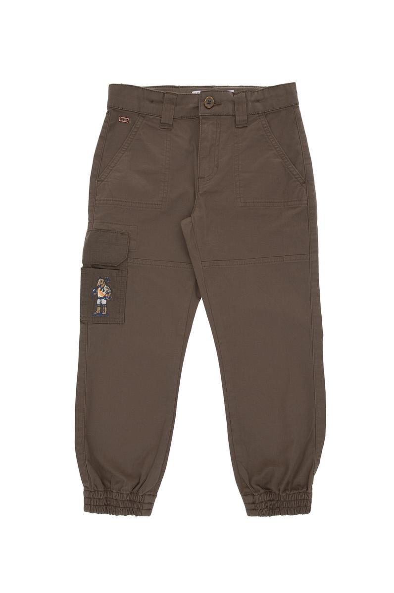 Erkek Çocuk Vizon Kanvas Pantolon