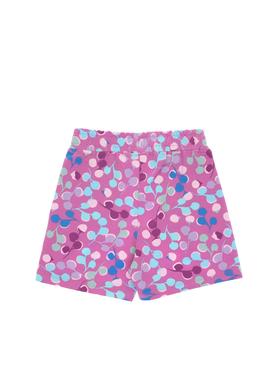 Kız Çocuk Fuşya Renkli Desen Baskılı Örme Şort - 50301006010