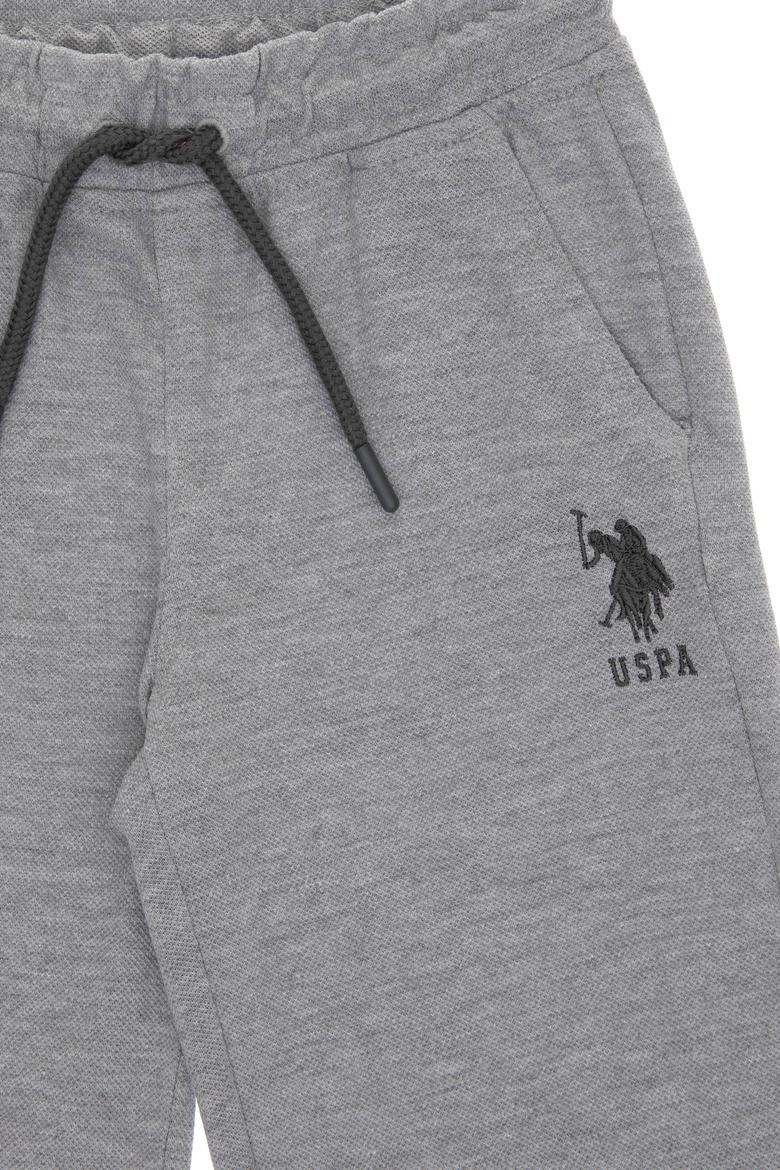 Erkek Çocuk Gri Melanj Örme Şort - 50298078089