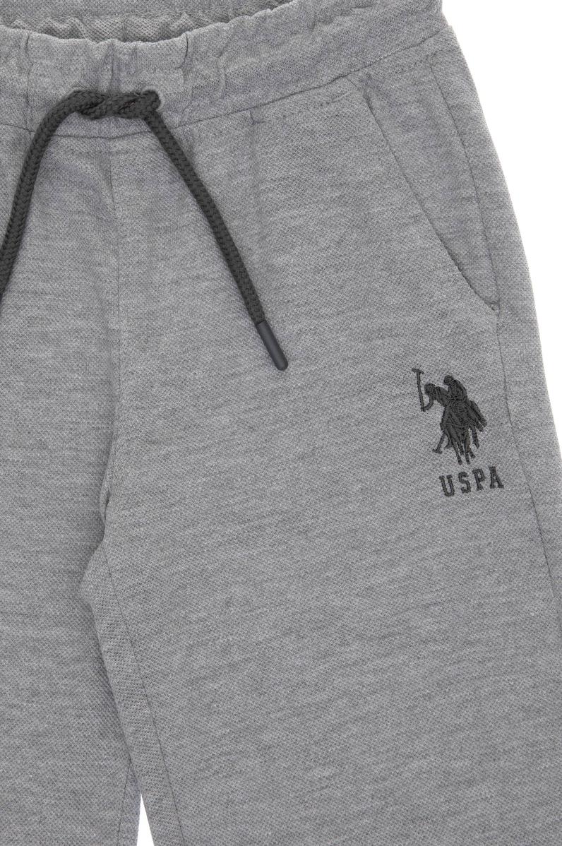 Erkek Çocuk Gri Melanj Örme Şort