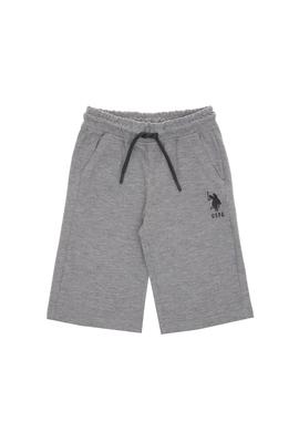 Erkek Çocuk Gri Melanj Örme Şort - 50298078089