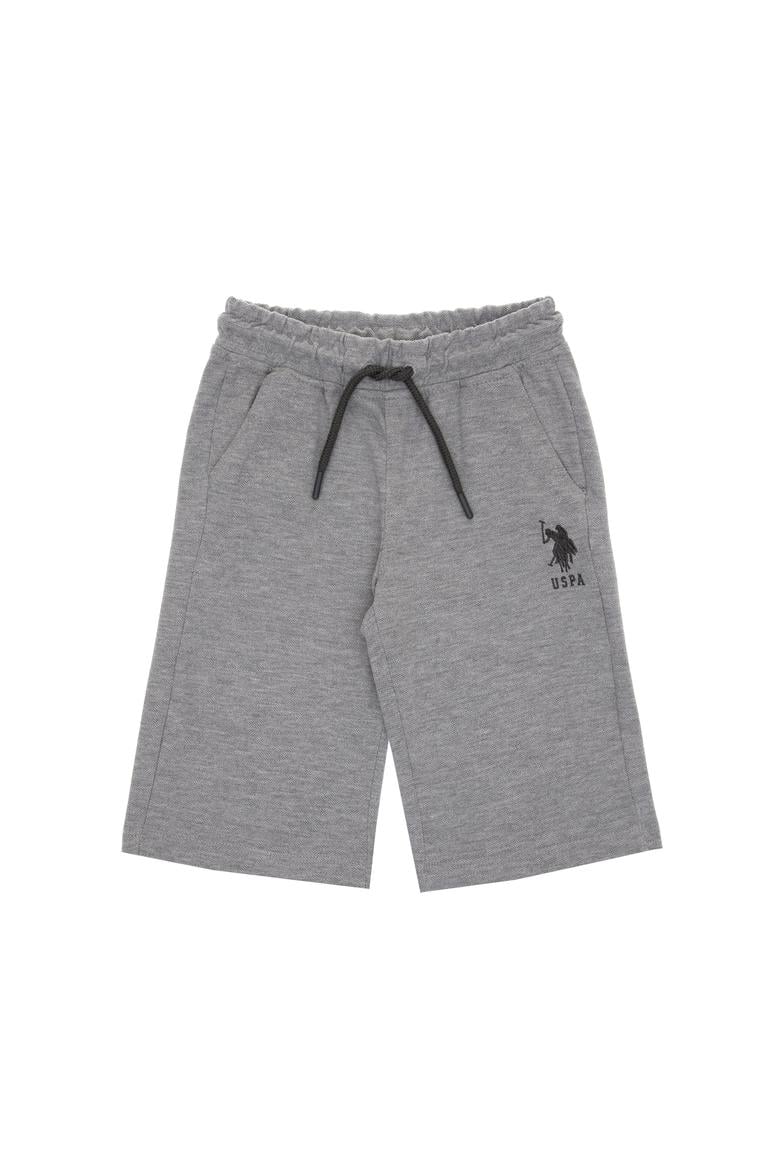 Erkek Çocuk Gri Melanj Örme Şort