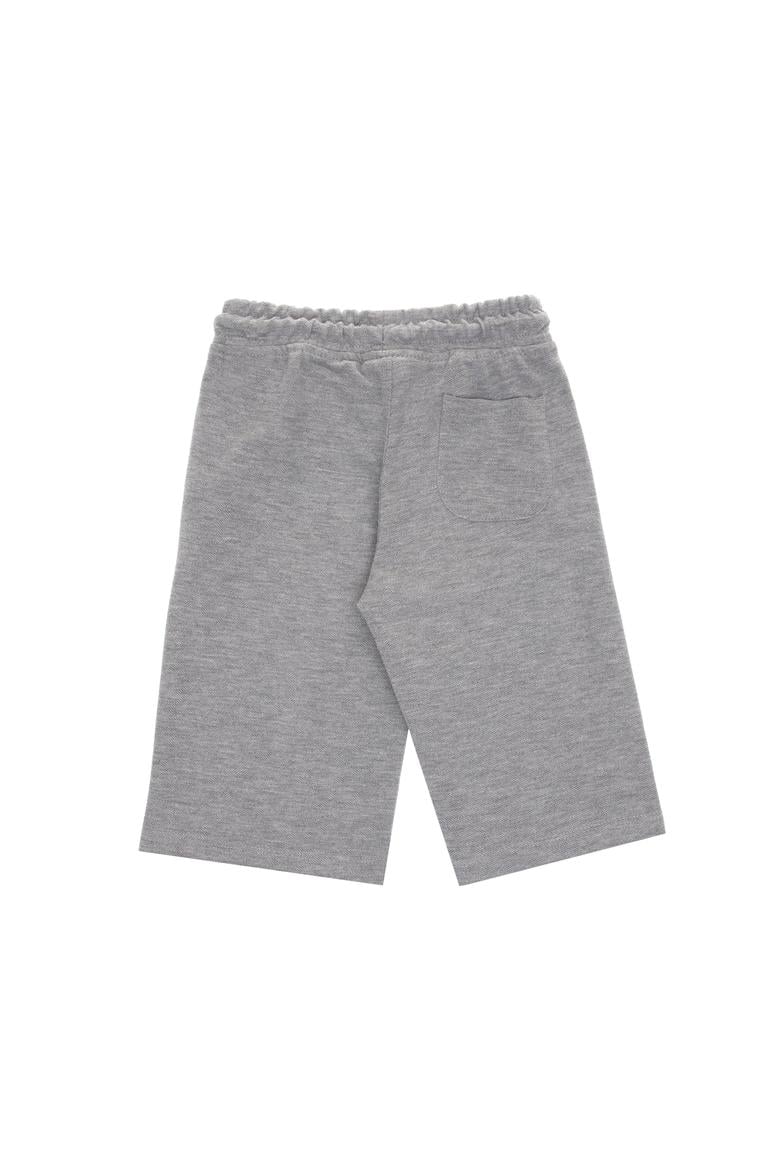 Erkek Çocuk Gri Melanj Örme Şort - 50298078089