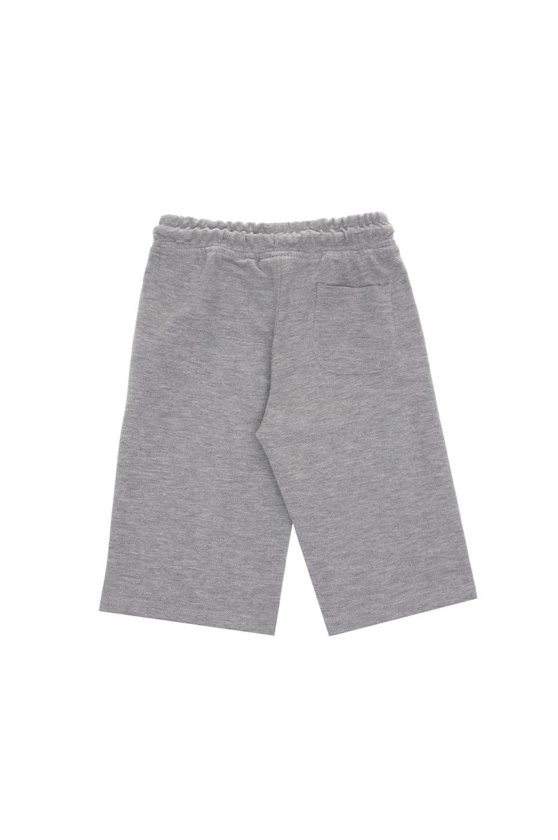Erkek Çocuk Gri Melanj Örme Şort