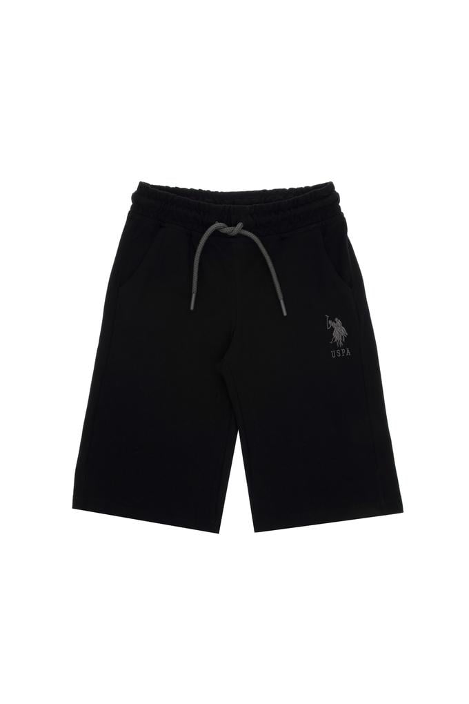 Erkek Çocuk Siyah Örme Şort