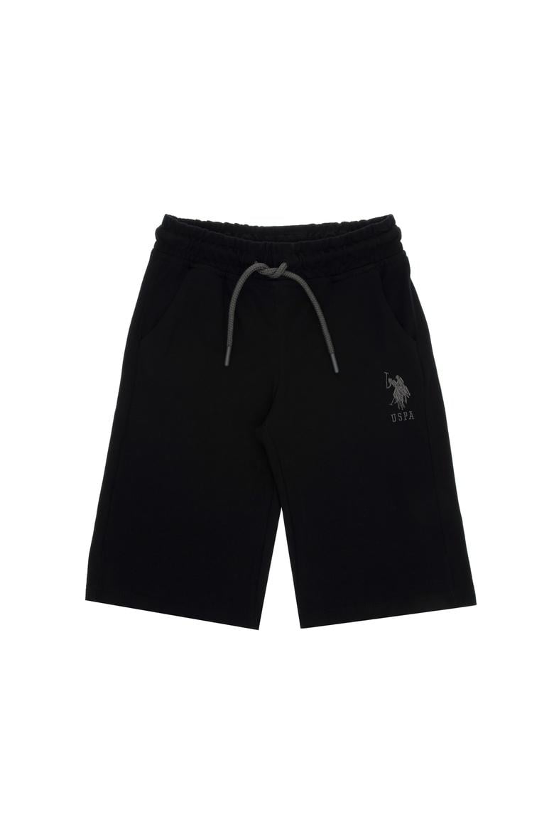 Erkek Çocuk Siyah Örme Şort